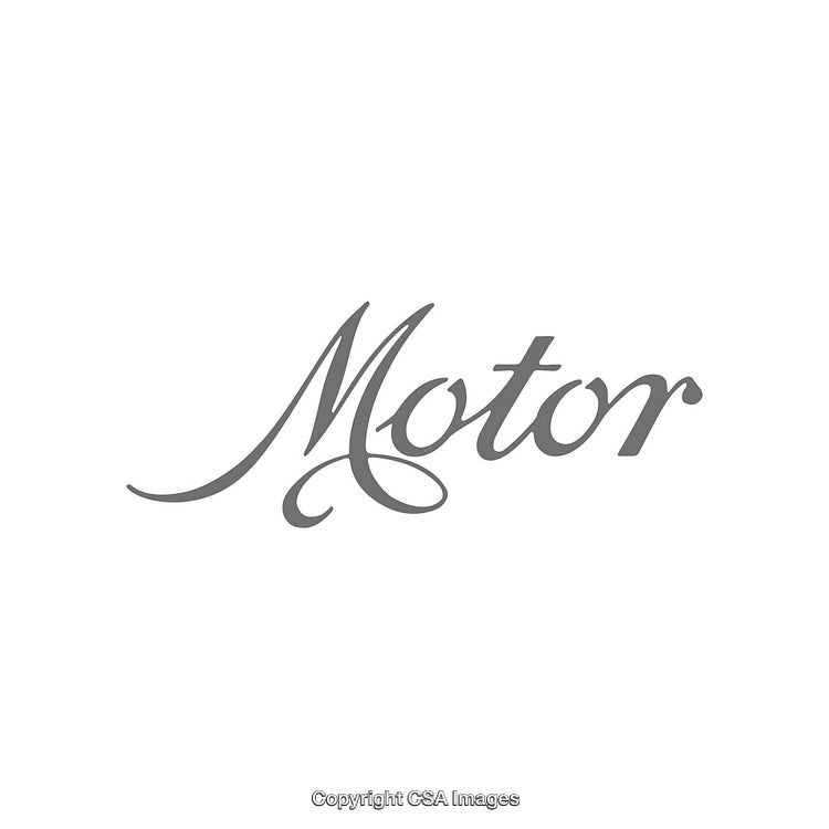 Stylish Single Word Typography Featuring 'Motor' in Elegant Script Font