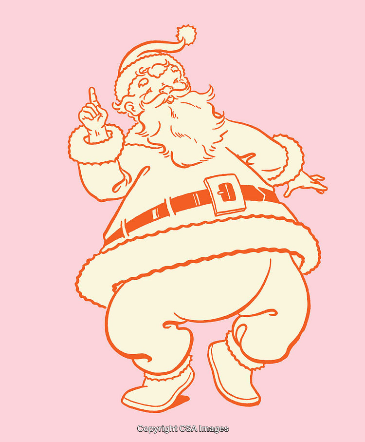 Festive Santa Claus Illustration With Cheerful Holiday Spirit and Joyful Colors