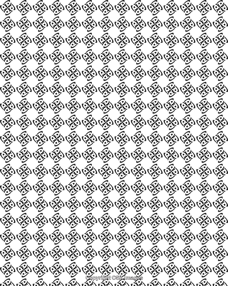 Black and White Seamless Geometric Pattern Background for Design Projects