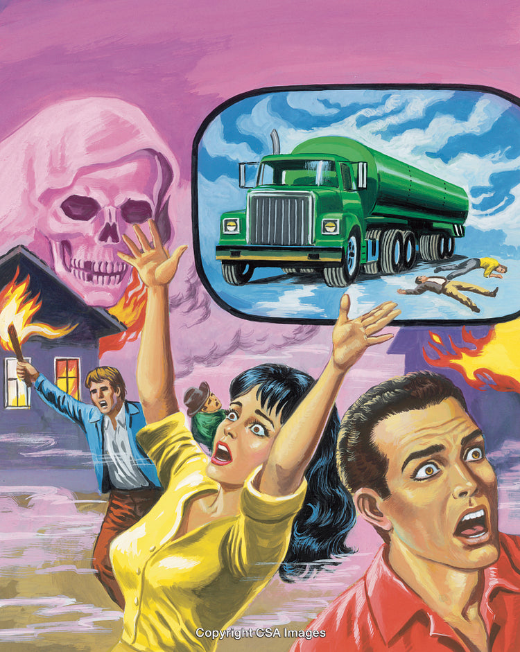 Dramatic Scene Depicting Danger, Disaster, and Imminent Catastrophic Consequences