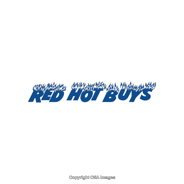 Bold Typography Depicting Flaming Blue Text on a White Background