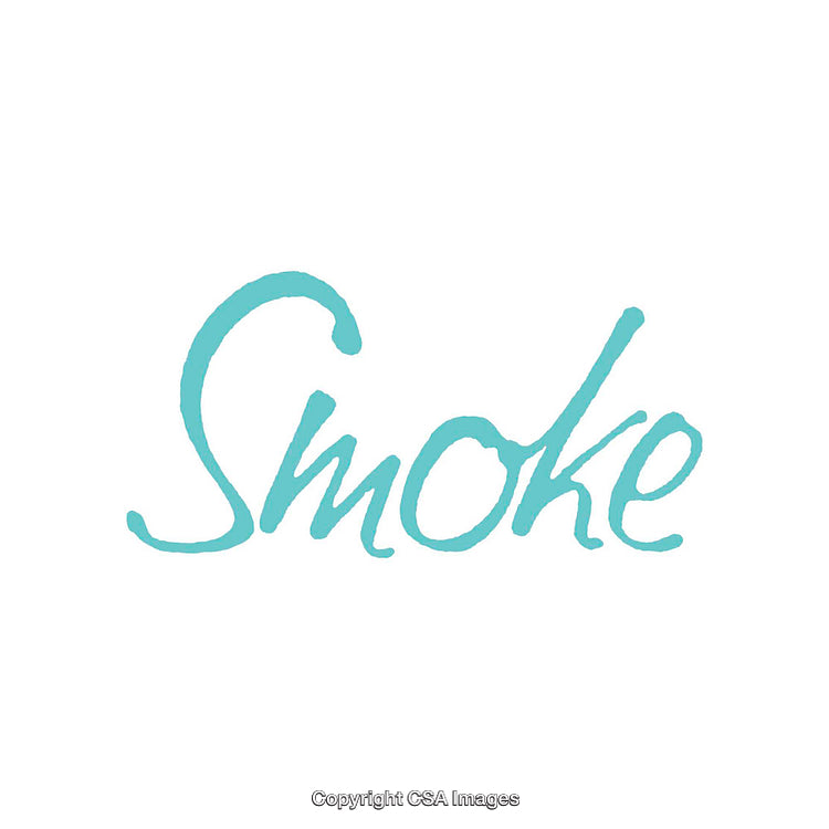Elegant Modern Hand-Lettered Smoke Typography With Minimalist Aesthetic
