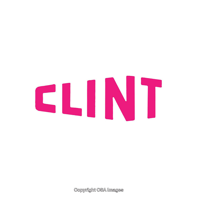 Bright Pink Text with a Modern Typeface on a White Background