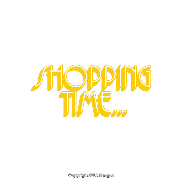 Modern Typography for Shopping Enthusiasts in Vibrant Yellow Design