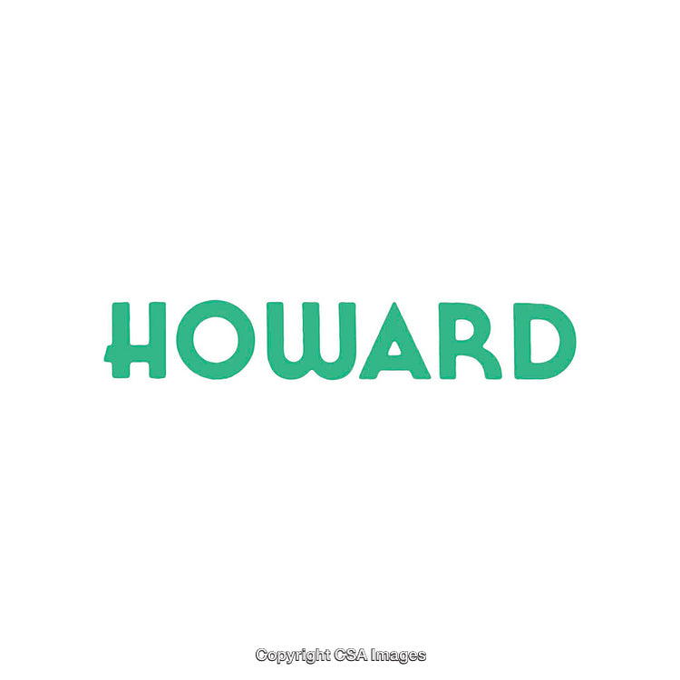 Green Word 'Howard' Displayed on a Clean White Background