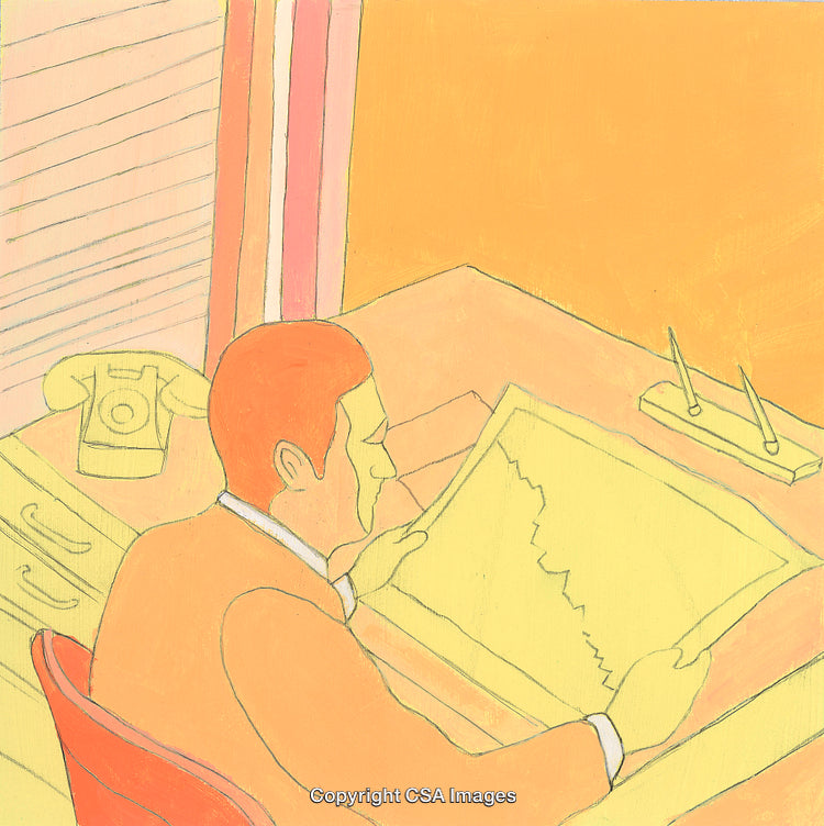 Businessman at Desk
