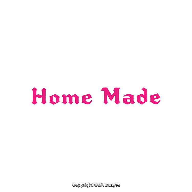 Bold Pink Text Display Featuring 'Home Made' on White Background