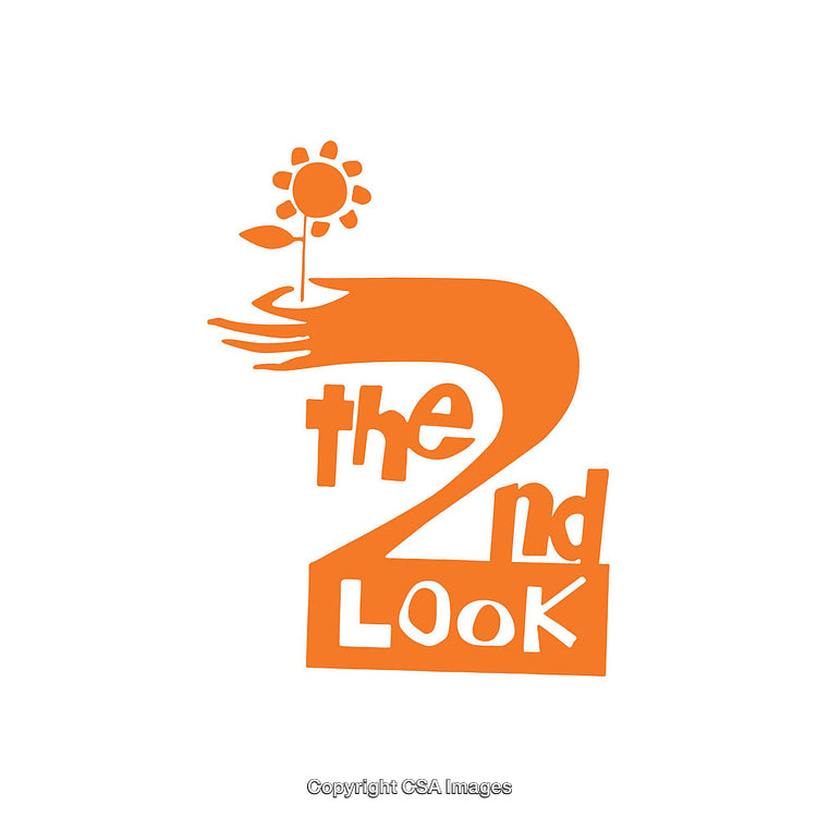 Creative Orange Typography Logo Featuring a Sunflower and Modern Graphic Styling