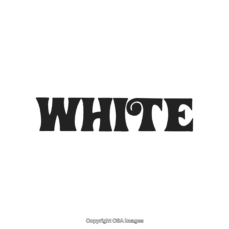 Stylized Black Text on White Background in Bold Artistic Font