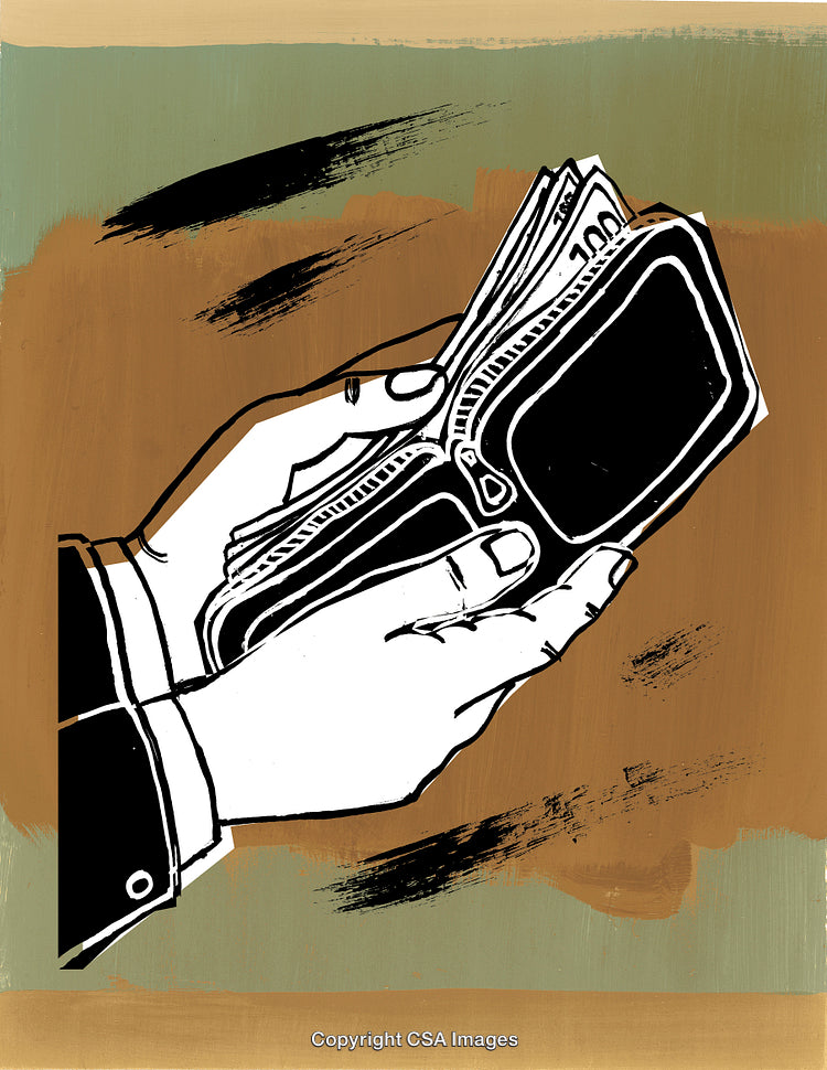 Man Holding a Billfold