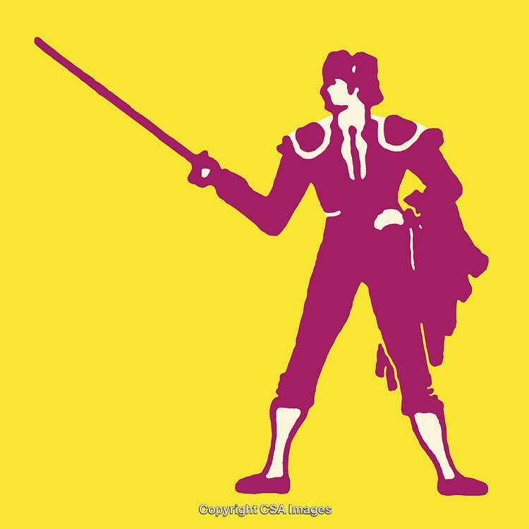 Colorful Illustration of a Bullfighter in Traditional Attire with Bright Yellow Background