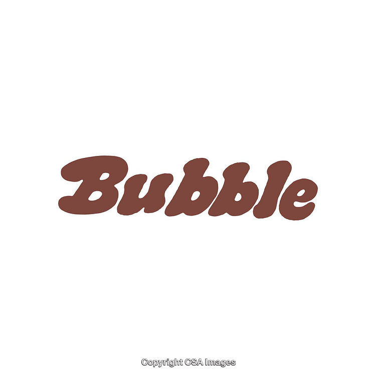 Bold Brown Text Bubble Wordmark on Plain White Background