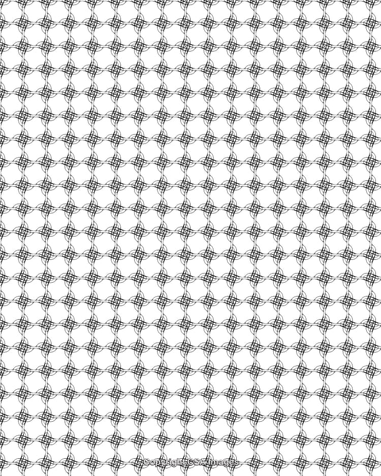 Intricate Geometric Black and White Seamless Pattern for Graphic Design