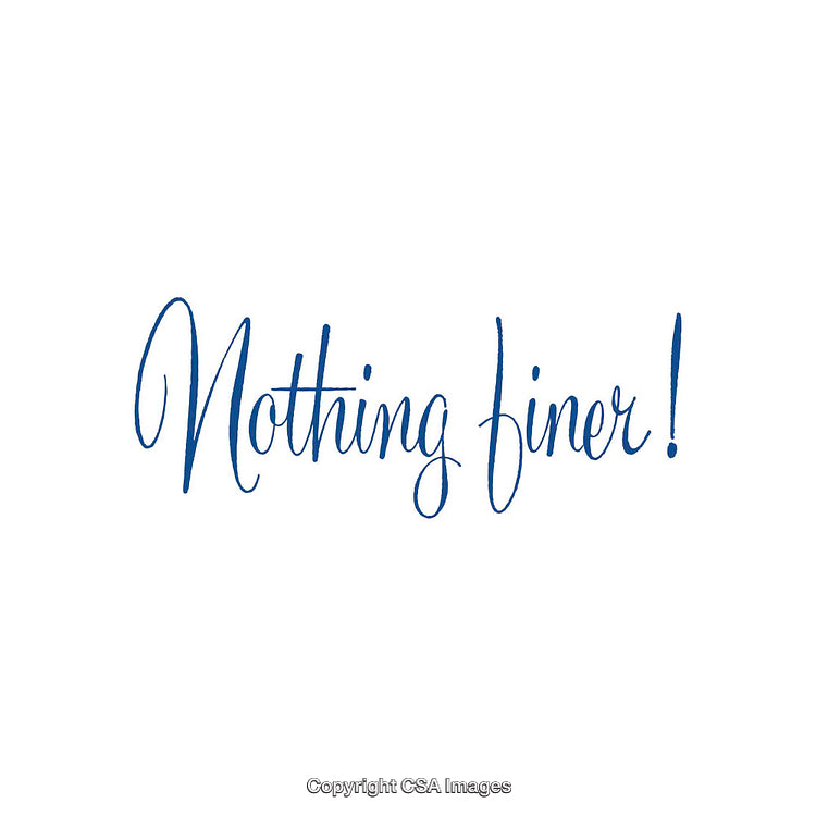 Elegant Script Message in Blue Font on White Background