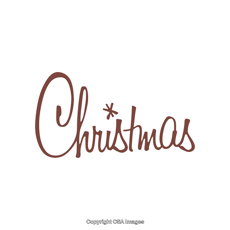 Elegant Handwritten Text Christmas Design with Minimalistic Style