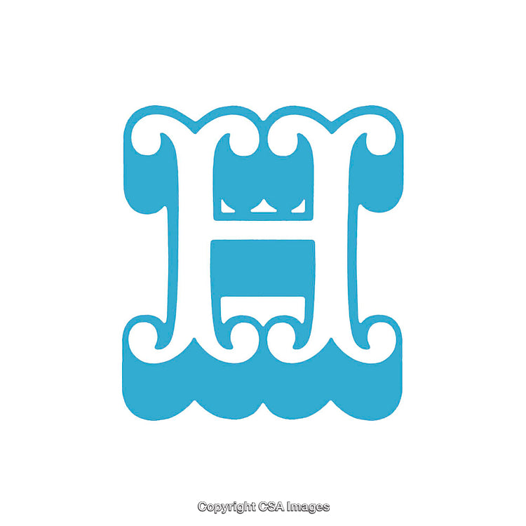 Elegant Stylized Letter G With Decorative Wave Motif and Crown Design
