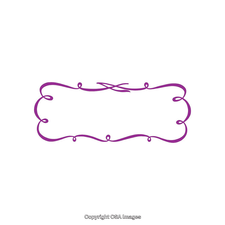 Decorative Purple Frame with Flourishes for Elegant Design Projects and Invitations