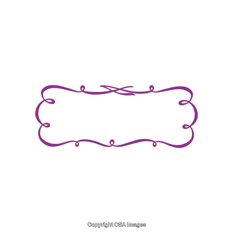 Decorative Purple Frame with Flourishes for Elegant Design Projects and Invitations