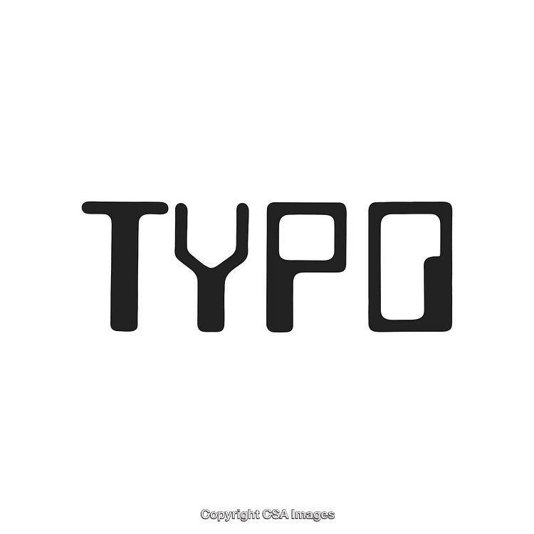 Creative Typography Logo Design in Black and White on a Minimalist Background