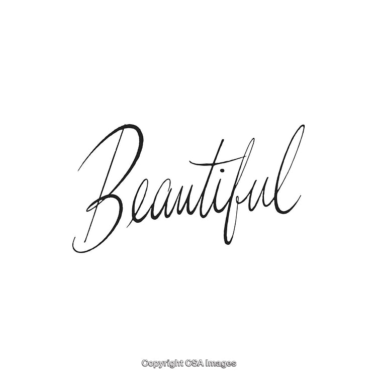 Elegant Handwritten Word Art with Scripted Style