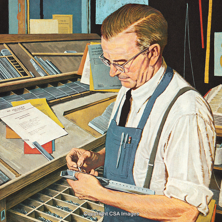 Professional Craftsman Measuring Metal Parts in a Well-Organized Workshop