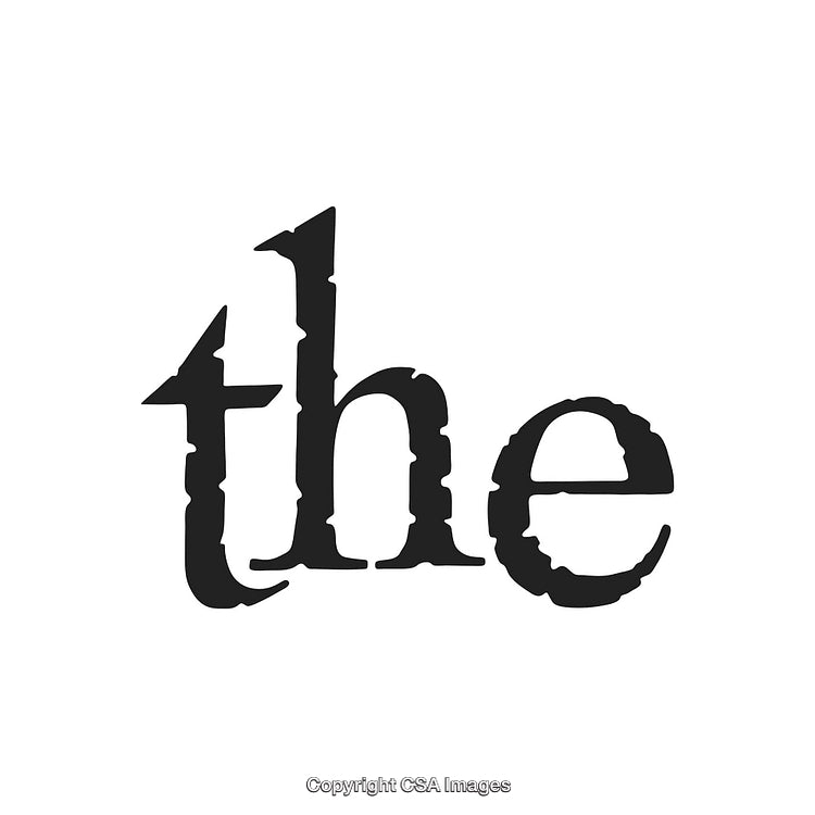 Stylized Representation of the Word 'The' With a Classy Font Style