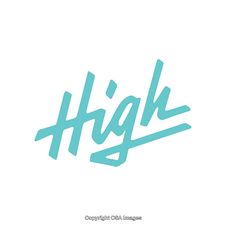 Stylish Blue Handwritten Text Design on White Background