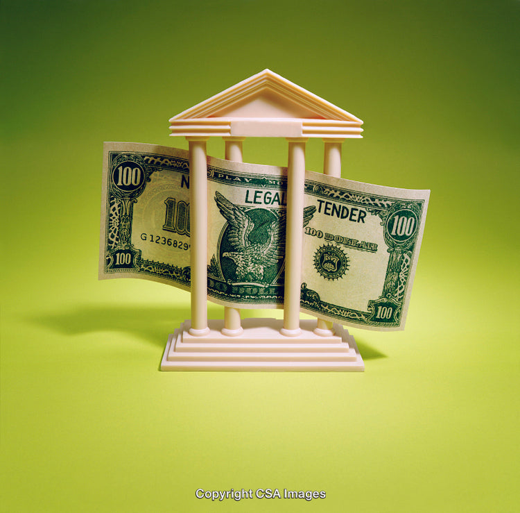 Concept of Financial Security with a Bank and Money Representation
