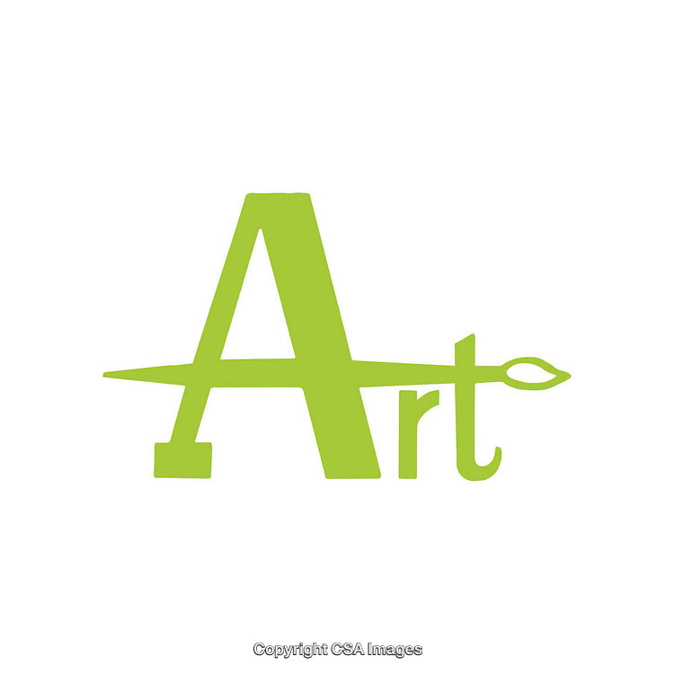 Minimalist Green Artistic Logo Featuring Creative Lettering Style