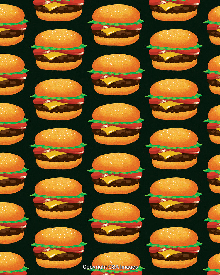 Pattern of Cheeseburgers