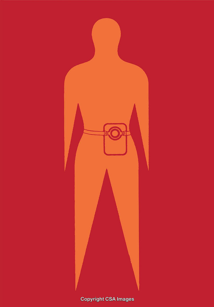 Abstract Illustration of a Silhouette with a Bold Color Palette