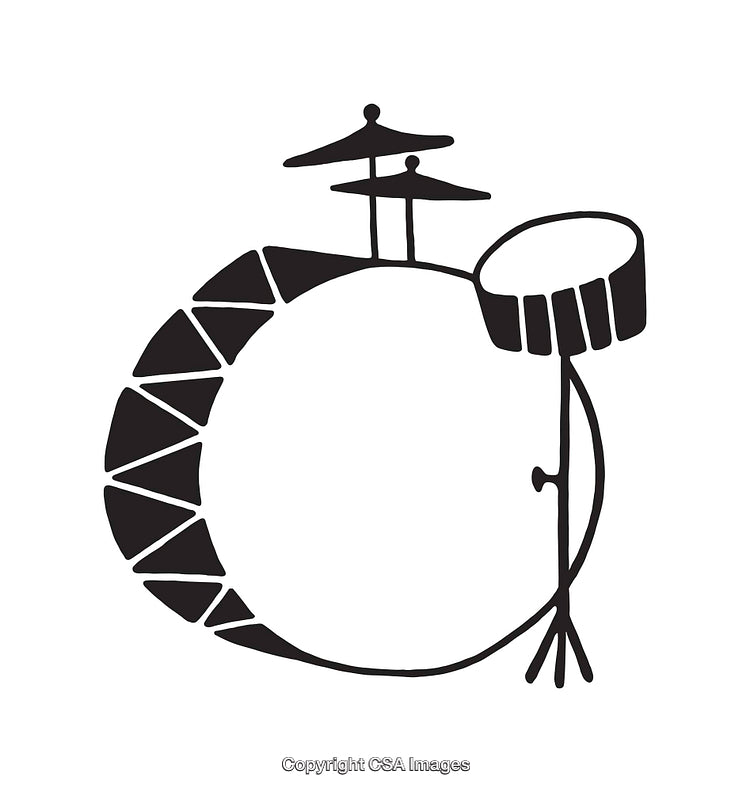 Abstract Black And White Line Art with Geometric and Architectural Shapes