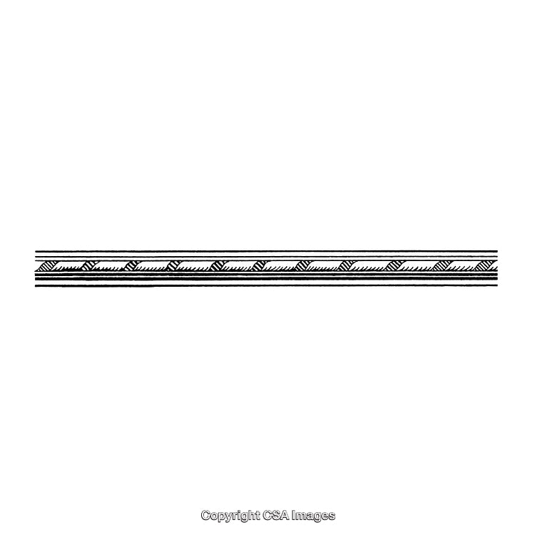 Elegant Black and White Decorative Border Design on White Background