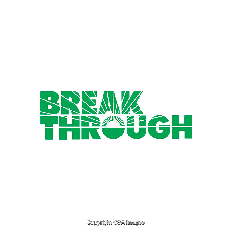 Green Modern Text Design Highlighting the Concept of Breakthrough Progress