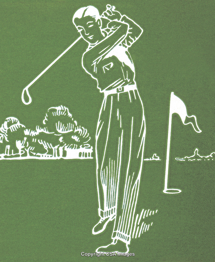 Man Golfing