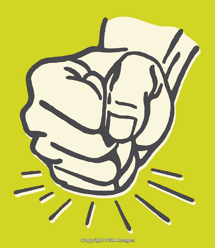 Dynamic Illustration of Fist Bump on Vibrant Green Background