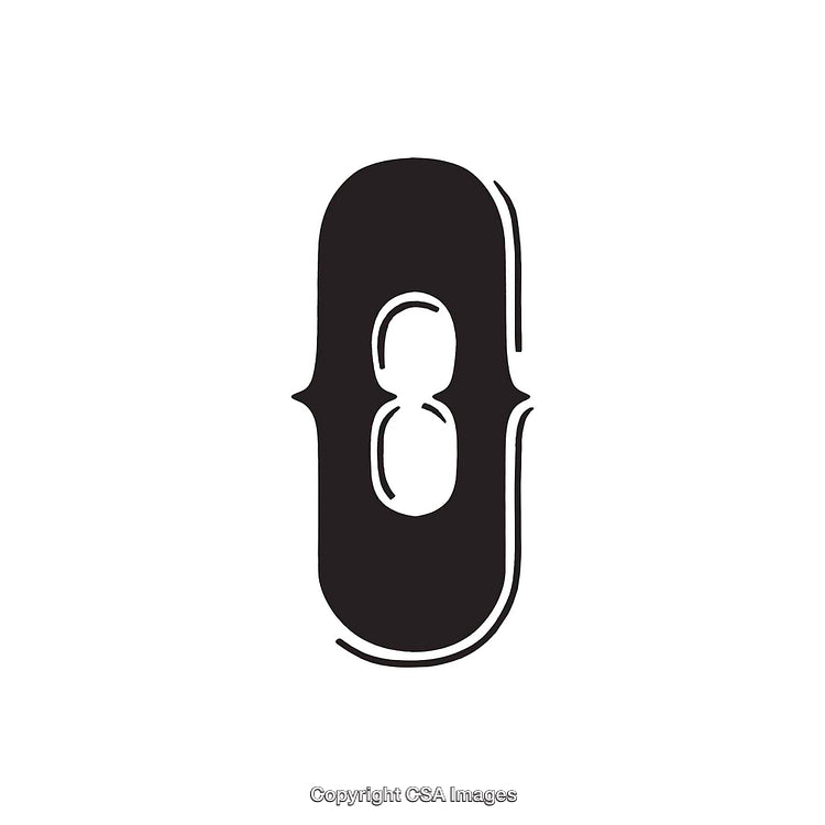 Stylized Black Letter O Design in Modern Minimal Aesthetic