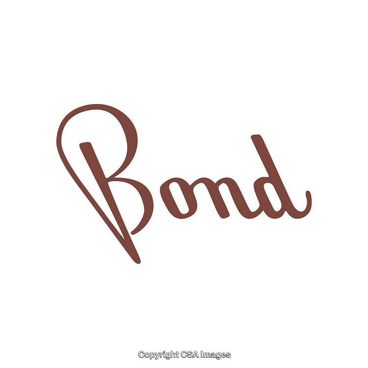 Elegant Typography Featuring the Word 'Bond' in a Stylish Script Font