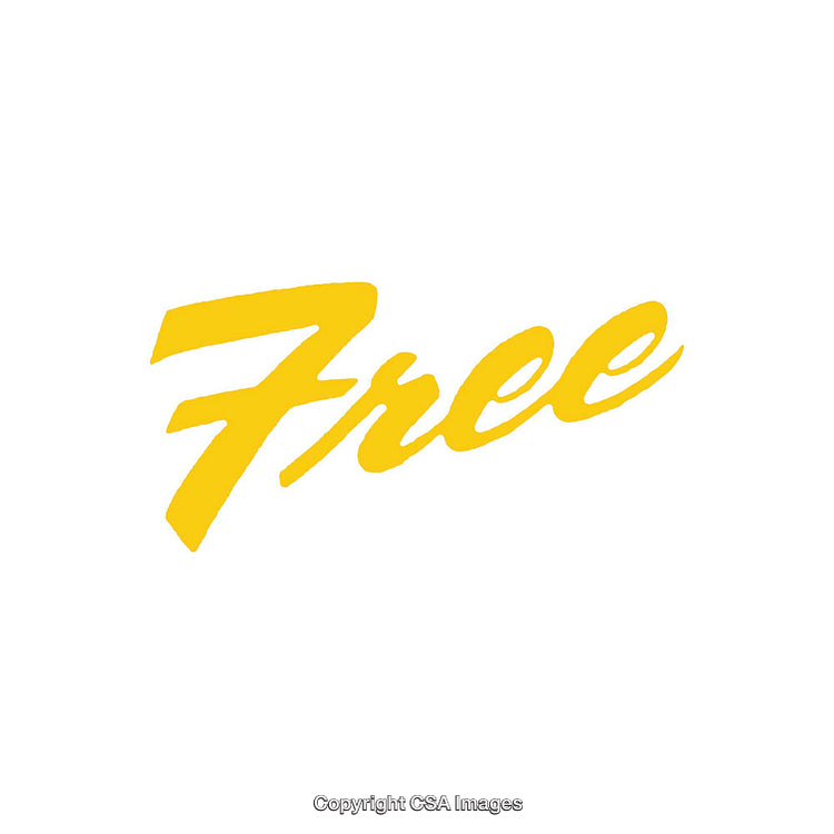 Yellow Free Text on White Background in Smooth Handwritten Font