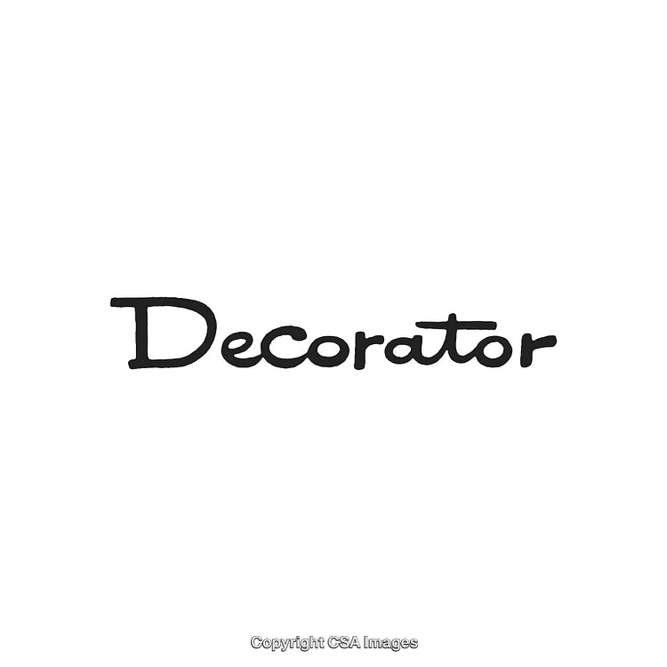Hand-Drawn Decorative Lettering of the Word 'Decorator' in Original Typography