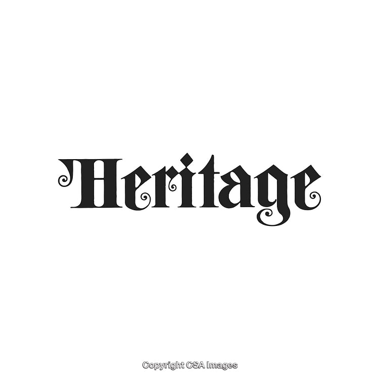 Vintage Heritage Typography Design Featuring Decorative Lettering Style