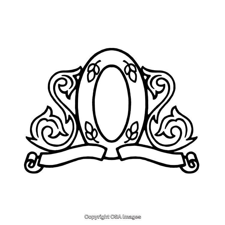 Intricate Ornate Black And White Border Design with Floral Motifs
