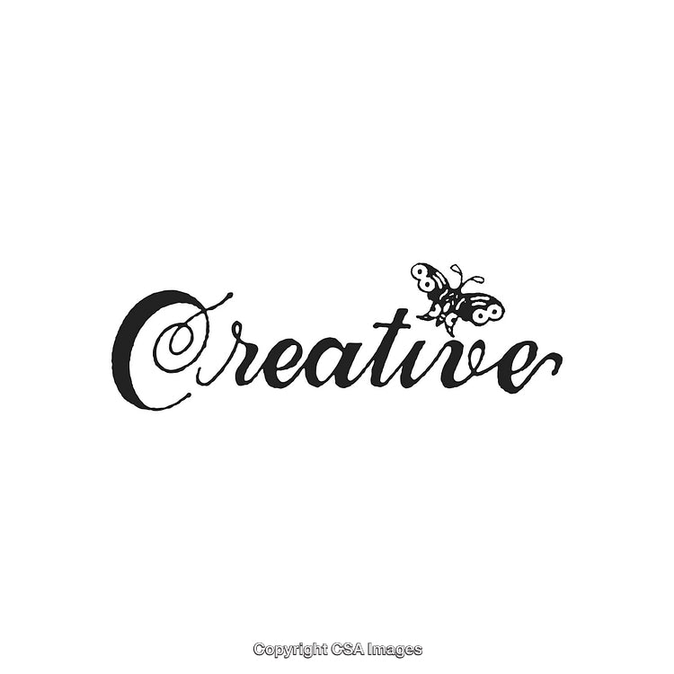 Creative Typography Featuring Elegant Script and Butterfly Illustration