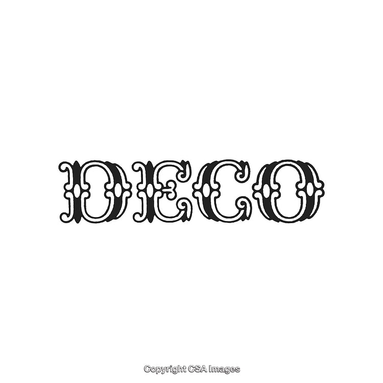 Vintage Decorative Word Art Design with Ornate Lettering and Elegant Style