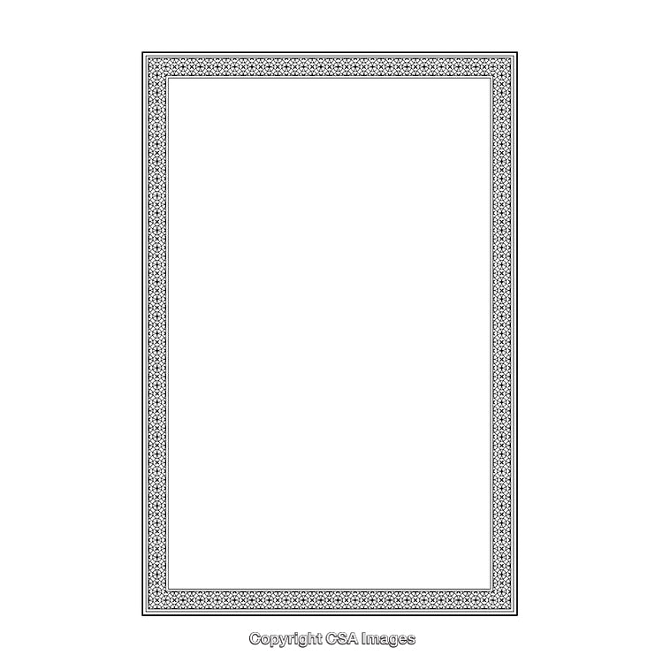 Elegant Black and White Textured Border for Document or Certificate
