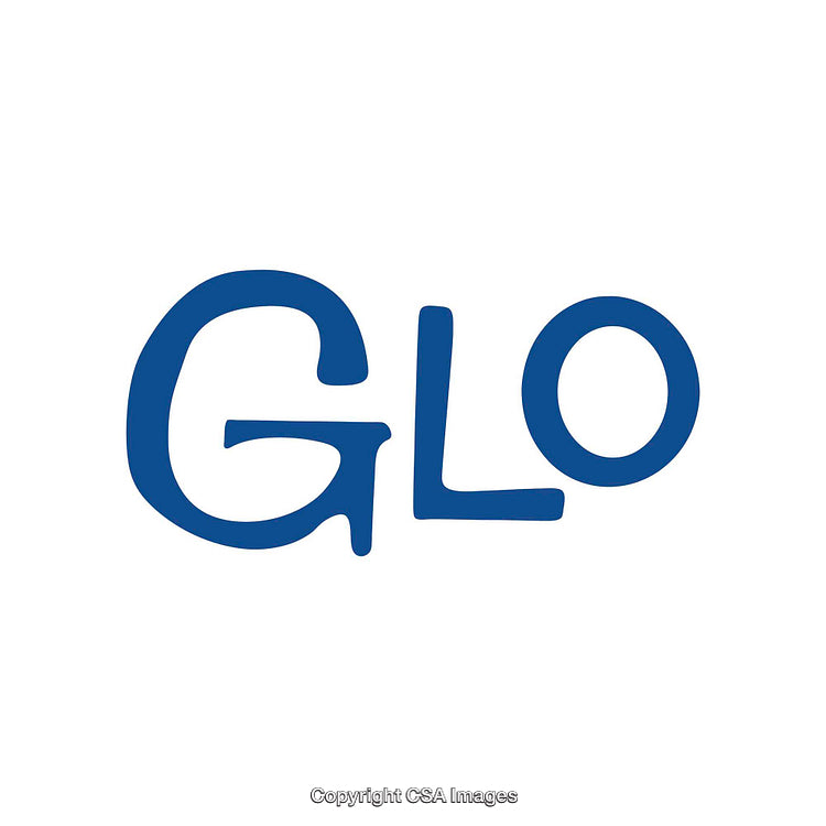 Blue Glo Logo on a Clean White Background
