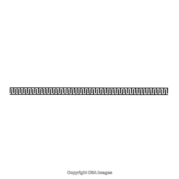 Black and White Geometric Pattern Border in a Simple Design