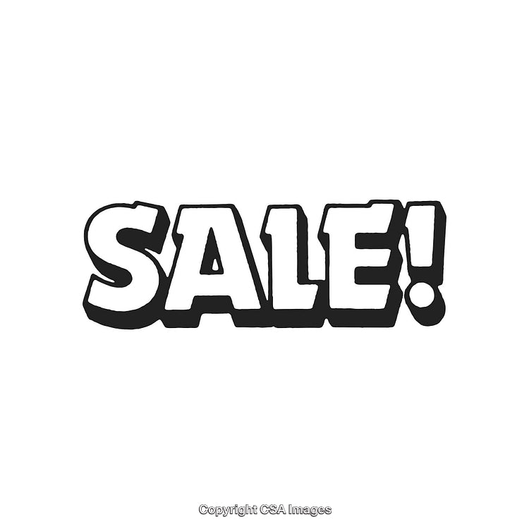 Bold Black and White Sale Banner Illustration For Marketing and Promotions