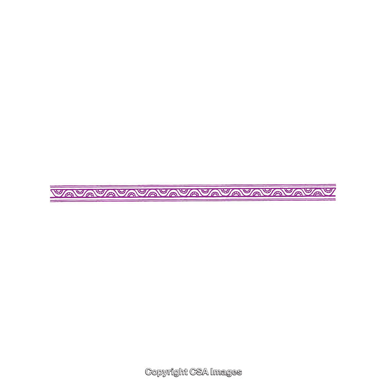 Purple Ornamental Border Pattern on a Clean White Background
