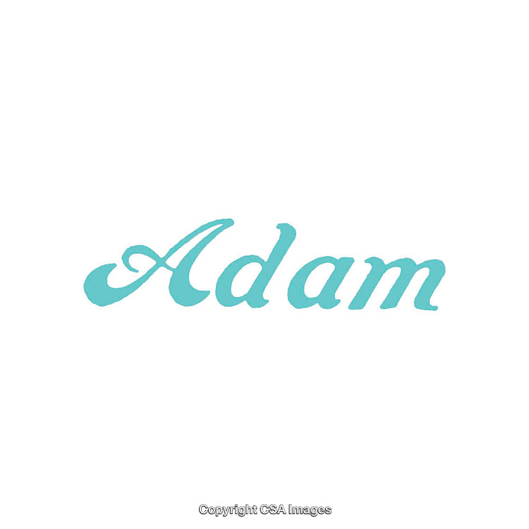 Turquoise Script Name Typography on White Background